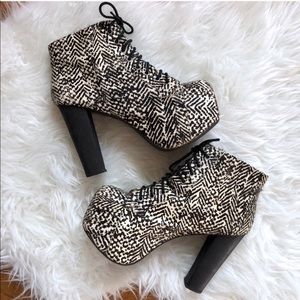 Jeffrey Campbell Calf Hair Lita Boots 10